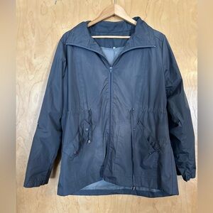 Grey Windbreaker Jacket